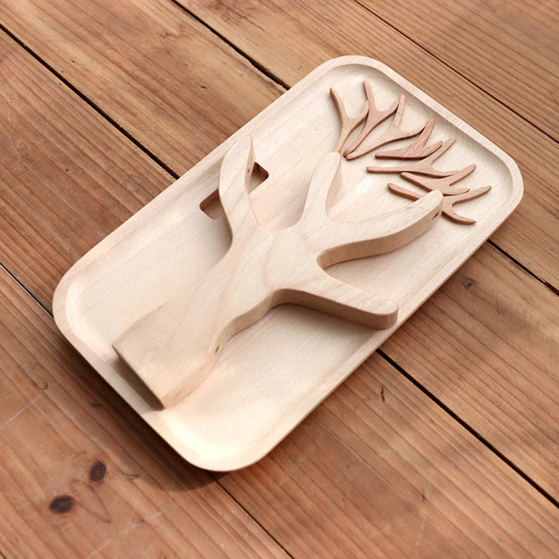 Съемная деревянная тарелка для торта фруктов домашний поднос хранения десертов