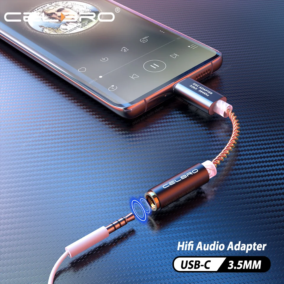 Адаптер для наушников Hi Res HD Type C 3 5 мм DAC адаптер Xiaomi Huawei Samsung Oppo Android Phone MAC
