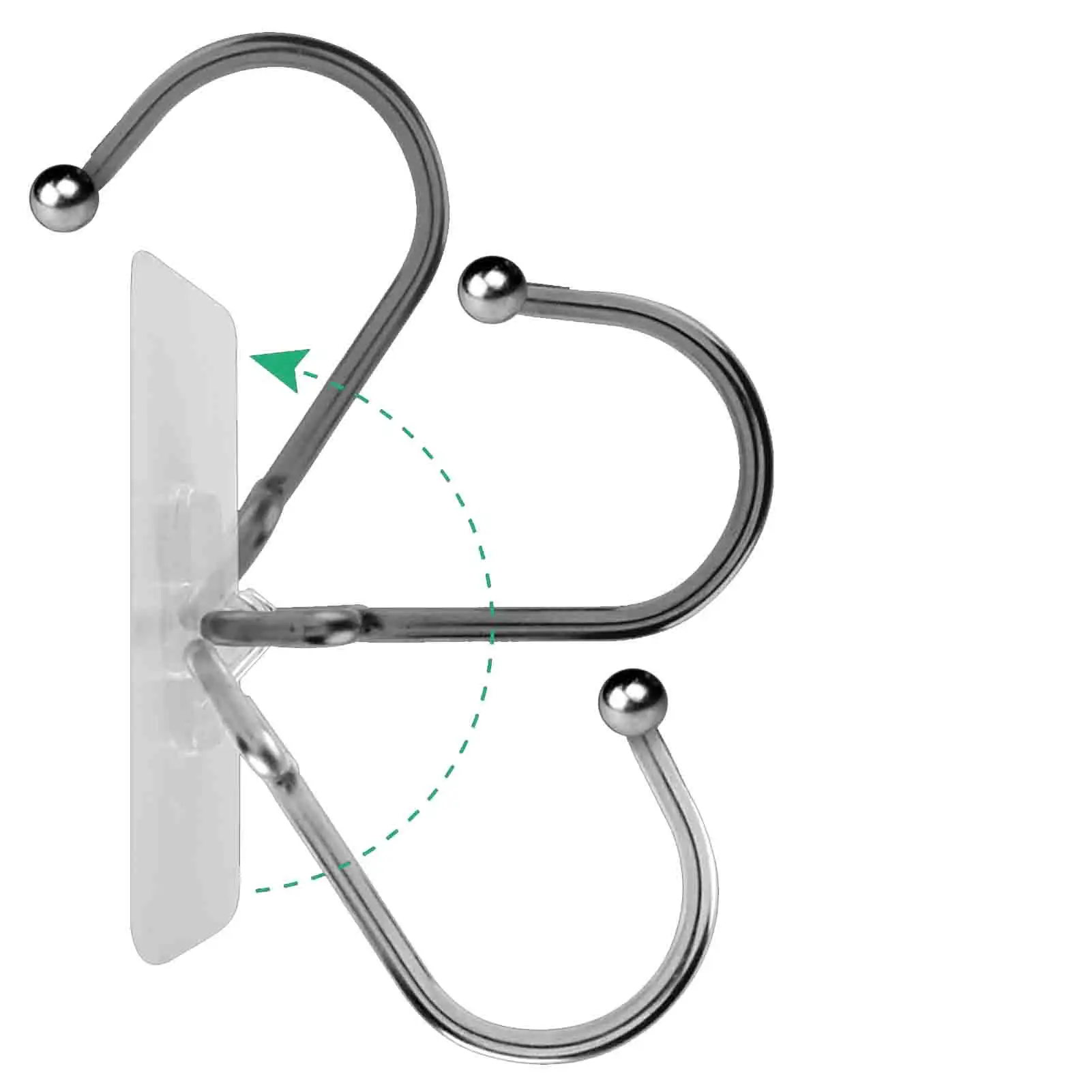 

10Pcs Adhesive Hooks Waterproof Wall Towel Hanger Holder Strong Transparent Suction Cup Sucker Hanger Organizer Transparent
