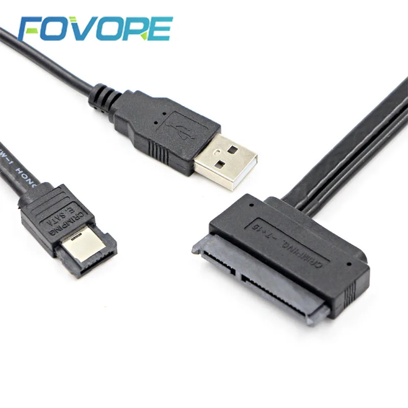 2 5 ''жесткий диск SATA 22Pin к eSATA Дата-кабель с питанием от USB адаптера |