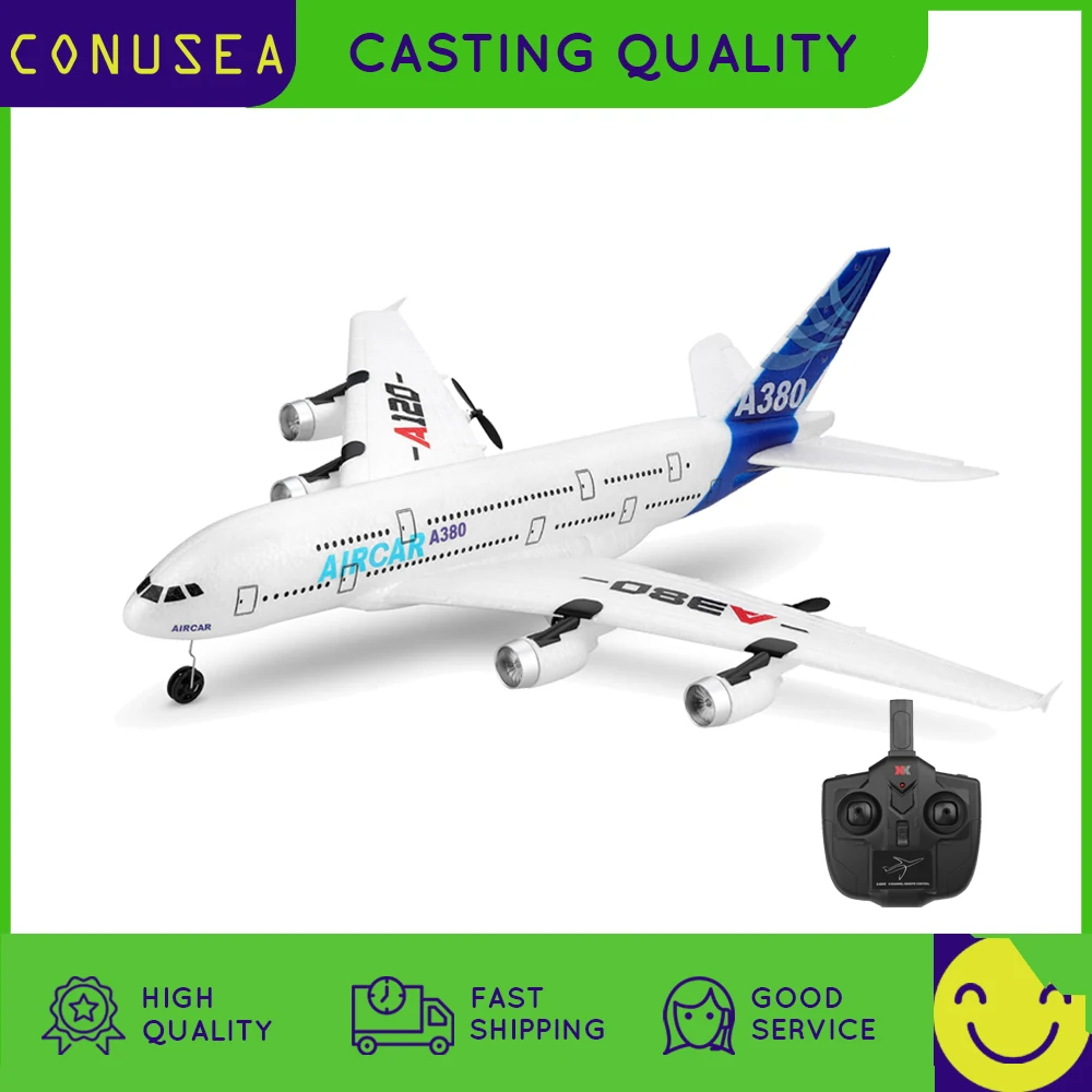 Wltoys XK A120 RC Plane 3CH 2.4G EPP Remote Control Airplane Fixed-wing RTF A380 RC Aircraft Model Toy for Kids