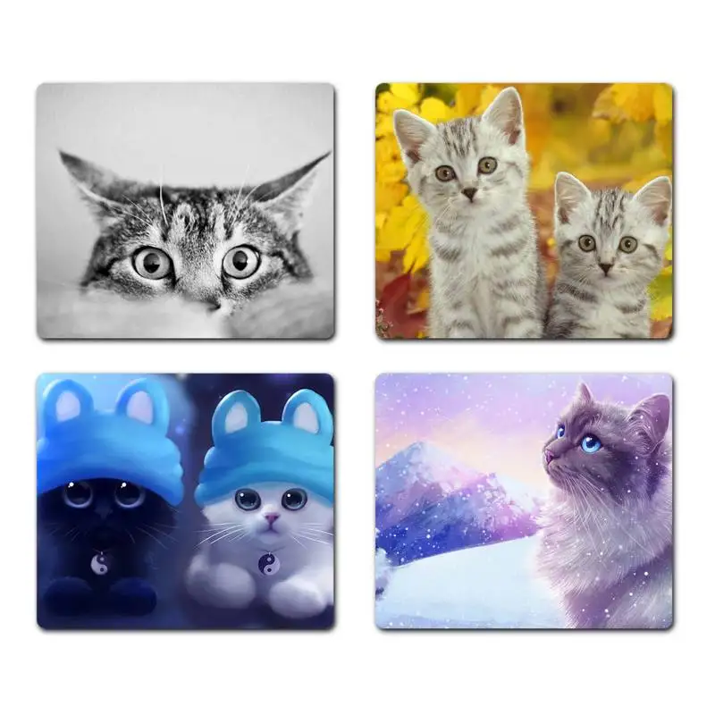

cat cute Customized laptop Gaming mouse pad Non slip Cushion Square Thickness 2mm