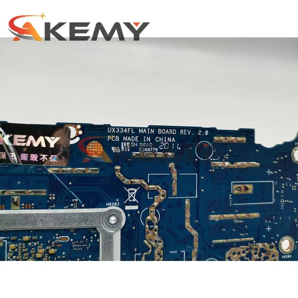 akemy ux334fa laptop motherboard for asus zenbook 13 ux334fl ux434fac ux334f original mainboard with i5 8265u 8gb ram free global shipping
