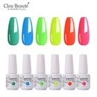 Гель-лак для ногтей, с блестками, неоновый цвет