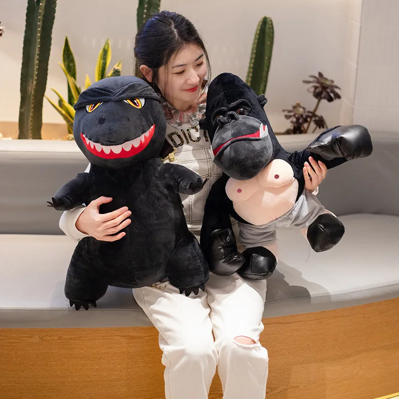 

New 20-50cm Godzillas Vs. KingKong Monkey Movie Cartoon Plush Toys Stuffed Soft Animal Dino Pillow Children Kids Birthday Gift