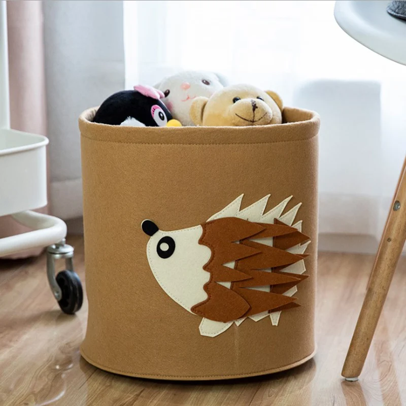 

Felt Storage Bag Toy Storage Basket For Kids Toys Thick Felt Laundry Hamper Large Size Bag Handmade Storage Home Room Decor