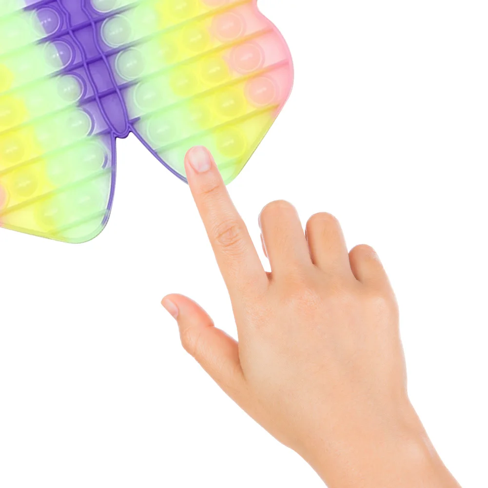 Juguetes sensoriales de burbujas de gran tama&ntilde;o para ni&ntilde;o, mariposa antiestr&eacute;s, juguete suave para apretar para autismo, necesidades especiales, 30/45cm-4