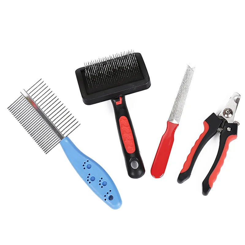 

Pet Daily Necessities Cleaning and Grooming Set Comb Nail Clippers Set Nail Clipper Dog Nail Trimmer
