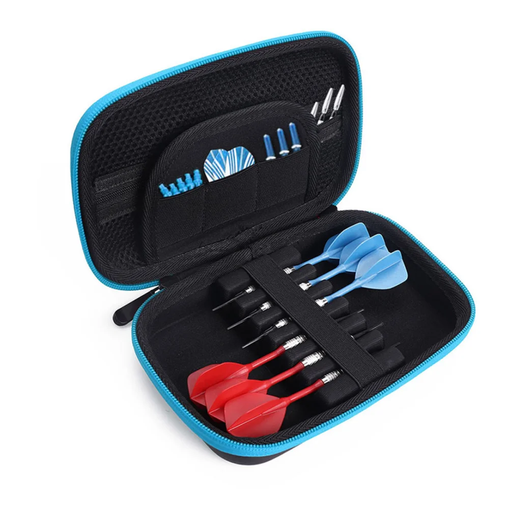

Practical Darts Carry Case Portable Darts Carrying Box Darts Storgae Bag Large Capacity Darts Container for Home Outdoor (Blue +
