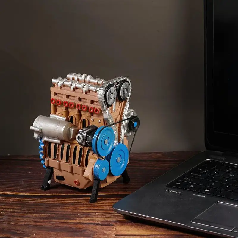 Орнамент из смолы игрушечный мини-автомобиль встроенный четырехцилиндровый