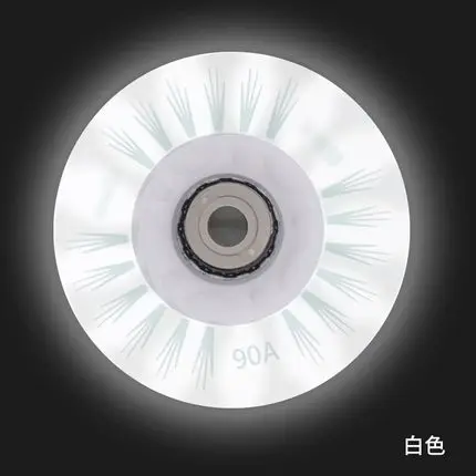 Роликовые роликовые ролики 80 мм 90A 8/4 шт. светодиодный раздвижной для катания на