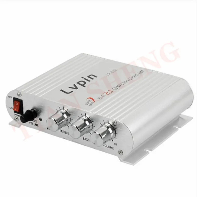 Lepy LP 838 LP838 Mini HiFi 2 1 автомобильный аудио усилитель 12 В 20 Вт * MP3 MP4 Автомобильный