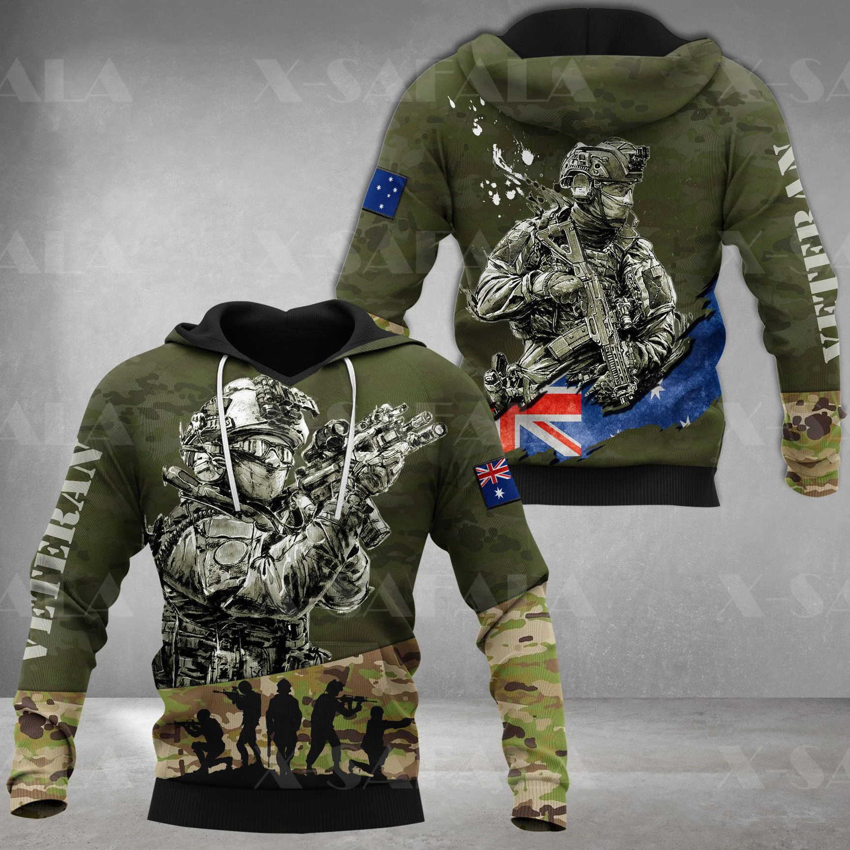 

AUSTRALIAN ARMY SOLDIER SPAIN VETERAN 3D Print Hoodie Spring Autumn Man Women Harajuku Outwear Hooded Pullover Tracksuits Casual