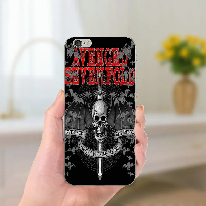 Avenged Sevenfold Чехлы для мобильных телефонов iPhone 8 7 6 6S Plus X 5 5S SE 5C 4 Coque Shell Funda Мягкий