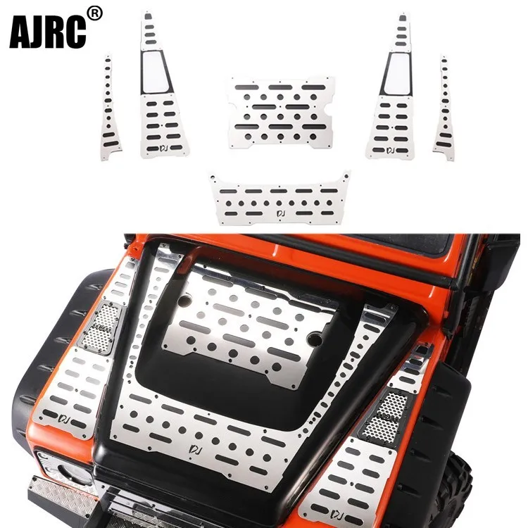 

For 1/10 Simulation Climbing Car Trax Trx-4 Defender Trx4 82056-4 Metal Skid Plate Metal Car Shell Decoration Hood Decoration