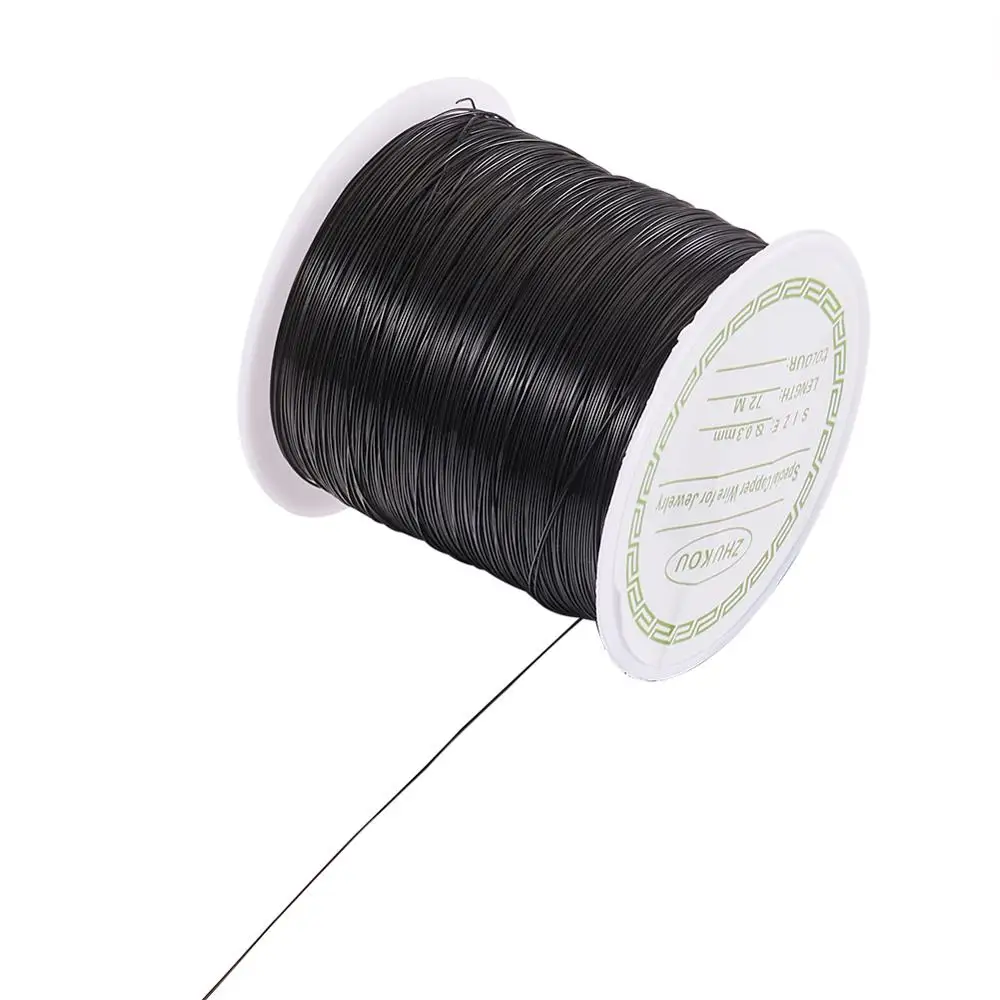 

0.3mm 0.6mm 0.8mm Beading Copper Wire for Bracelet Necklace DIY Jewelry Cord String for Craft Making