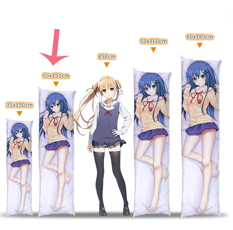 

Anime Toaru Kagaku no Railgun Dakimakura Frenda Seivelun Hug Body Pillow Cover Cushion Pillow Case Otaku Cosplay DIY Custom Gift