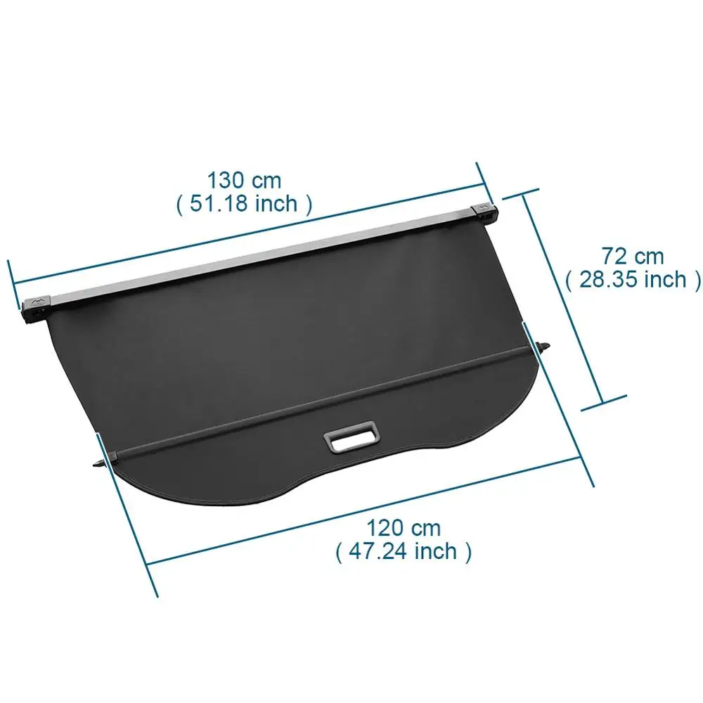 car interior rear trunk cargo luggage cover security shade shield curtain retractable cargo cover for nissan x trail 2014 2018 free global shipping