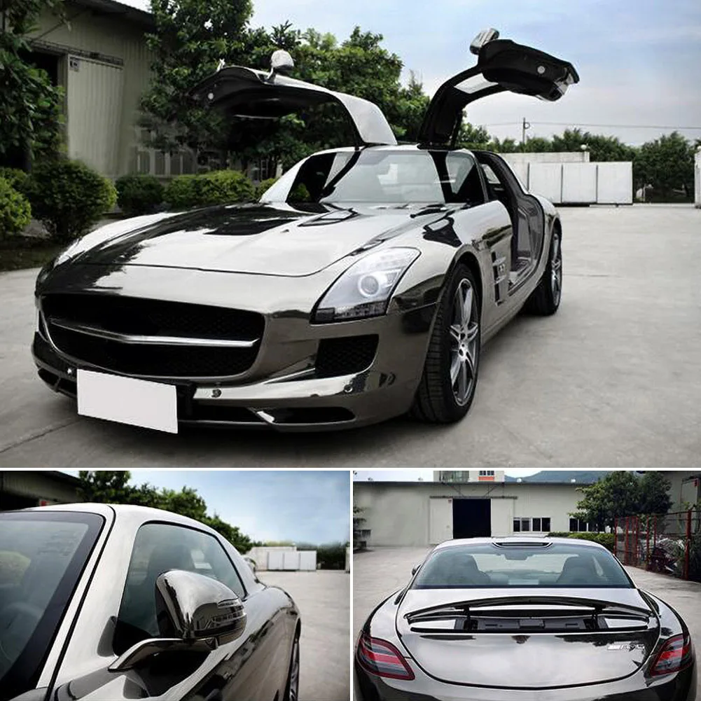 

Chrome Mirror Vinyl Film Wrap Sticker Decal Stretchable Reflective Super Gloss