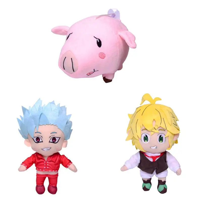 

30Cm Kawaii Plush Toys Cute Room Decor Anime The Seven Deadly Sins Meliodas Ban Pig Hawk Cute Plush Doll Children Birthday Gift