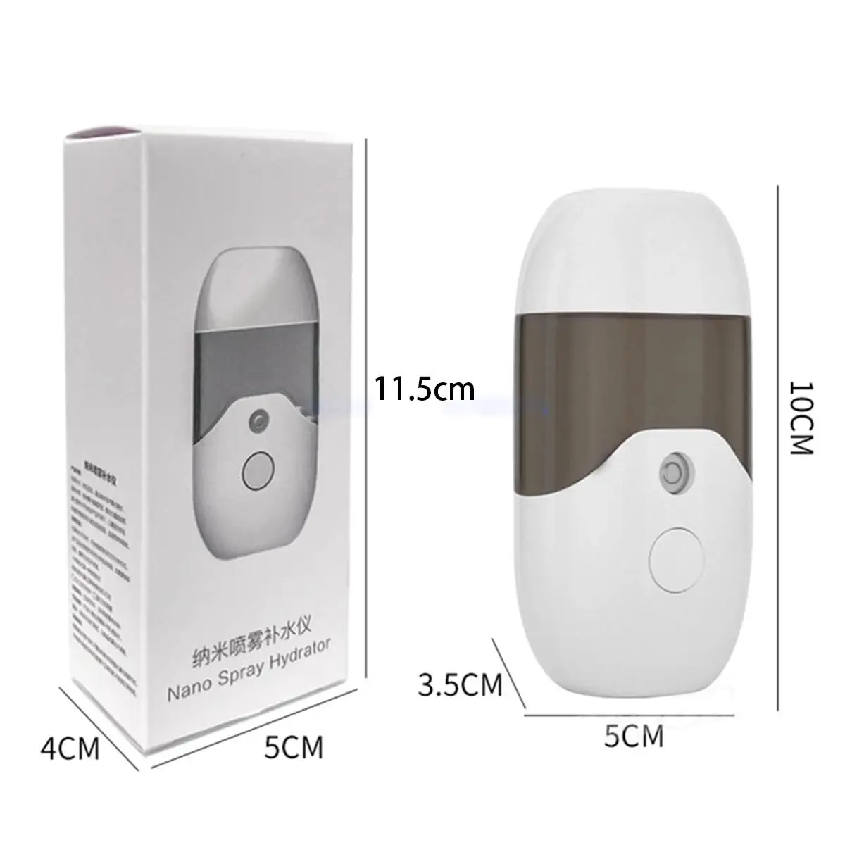 

50ml Nano Mini Spray Facial Mist USB Humidifier Rechargeable Nebulizer Moisturize Dry Skin Soothe Irritated Skin Care Tools