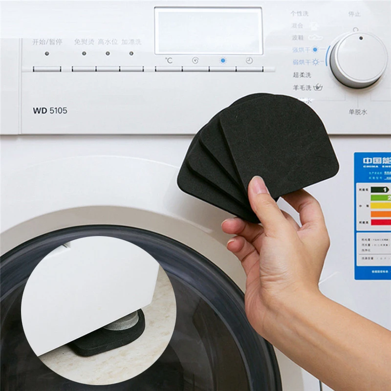 4pcs/set Washing Machine Anti-Vibration Pad Mat Non-Slip Shock Pads Mats Refrigerator Kitchen Bathroom Accessories Bathroom Mat