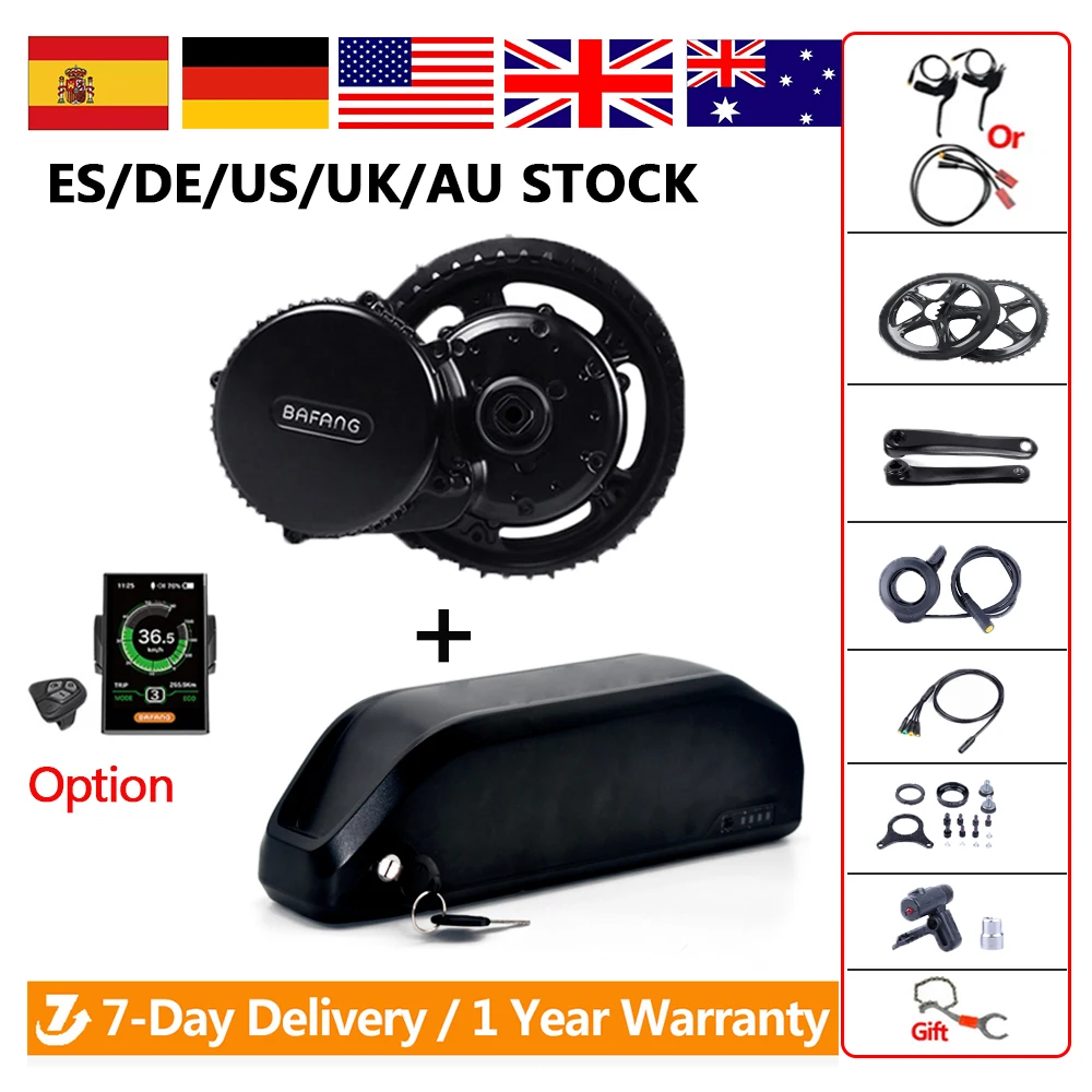 

Bafang Электрический велосипед Moter 36V 250W Mitte Antrieb мотор 8fun Электрический велосипед конверсионный комплект с 36V15.6AH литиевая батарея