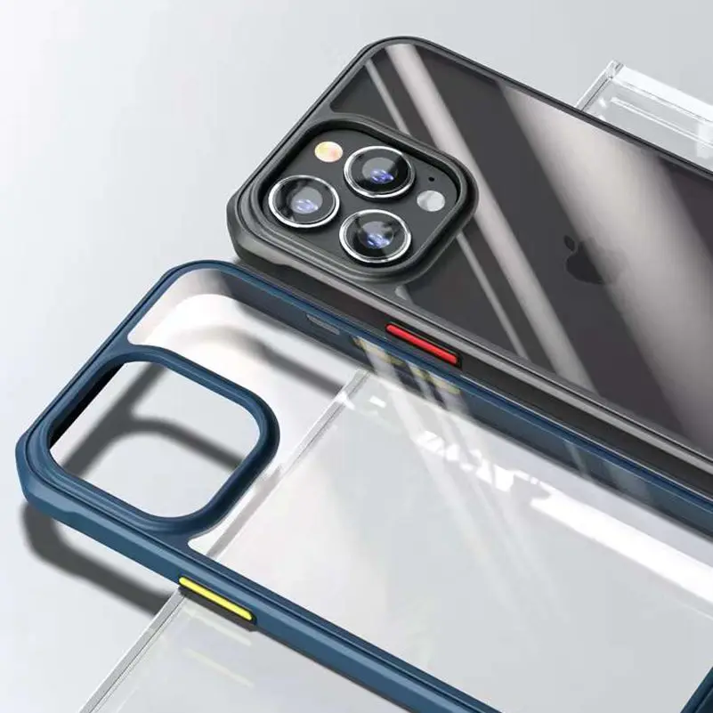 For iPhone 13 Pro Max Case for iPhone 11 12 Xs Max 7 8 Plus X Xr Luxury Double Color Hybird Armor PC TPU Cover Fundas SE 2020