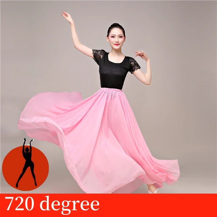 pink 720 Женское фламенко платье фестиваль женские танцевальные костюмы живота сценическая юбка для фламенко Испания Бальные Танцевальные Костюмы SL1450 - Цвет: pink 720