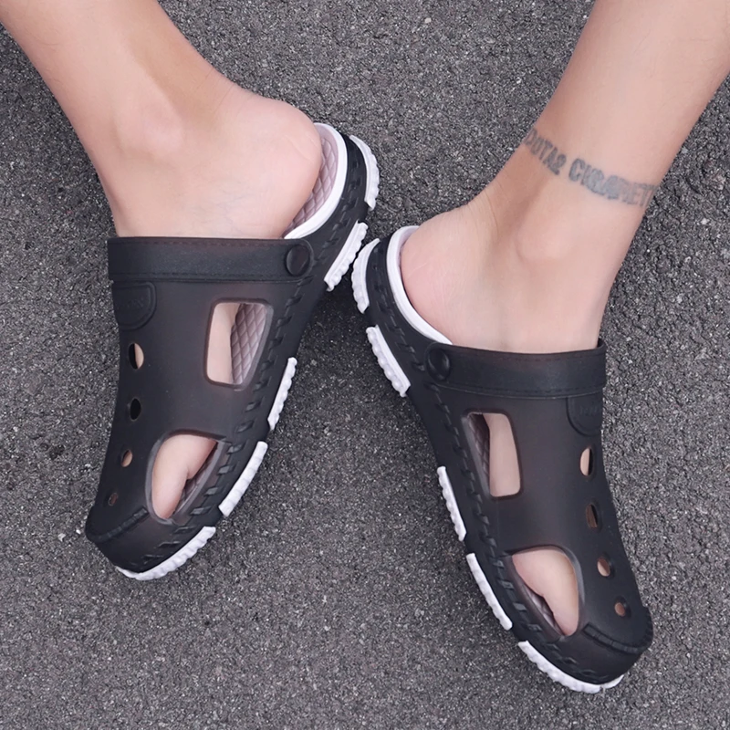 Мужские Пляжные шлепанцы с пайетками классические сандалии для сада и пляжа