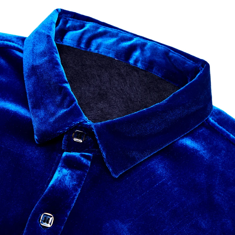 

2021 Brand Casual Winter Warm Thick Luxury Slim Fit Solid Men Shirt Streetwear Social Dress Shirts Mens Fashions Jersey 02103