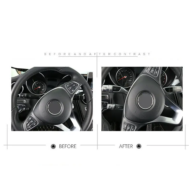 Steering Wheel Gear Shifter Cruise Lever Windshield Wiper Switch Covers For Mercedes Benz B C E Class W204 W205 X204 GLK | Автомобили и