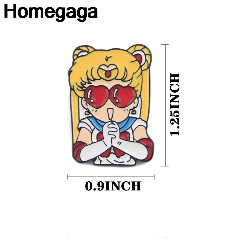 Homegaga цинковый сплав галстук мультфильм милые булавки броши для рюкзака одежды