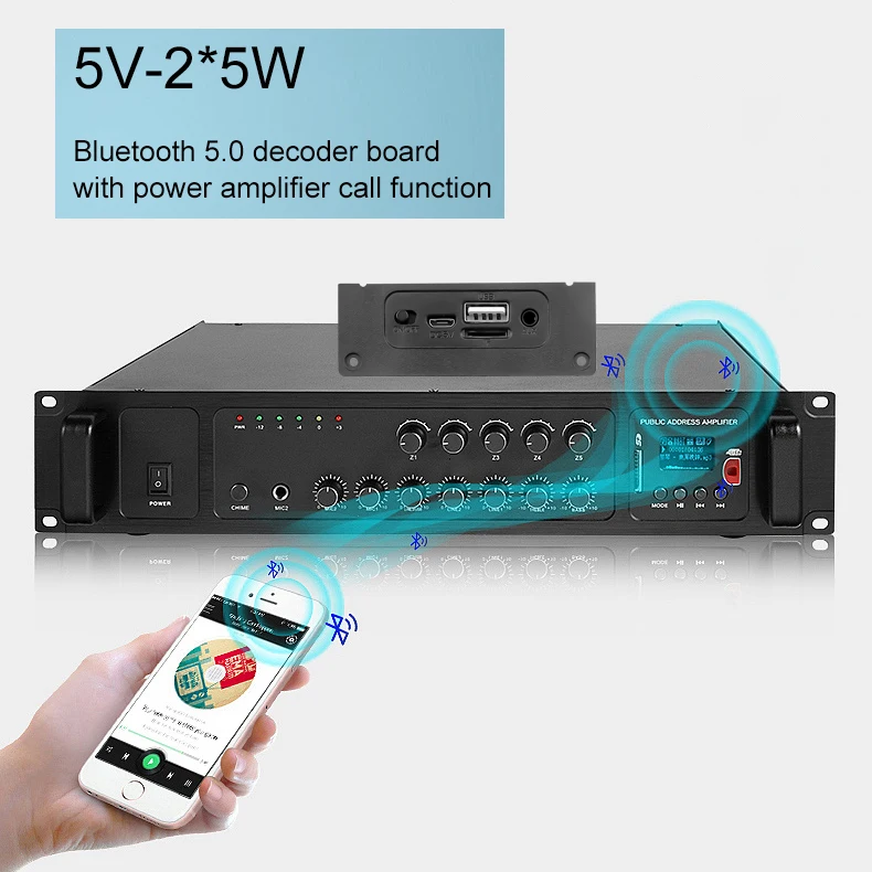 Плата декодера MP3 Bluetooth 5 0 поддержка вызова беспроводной декодирование В мини