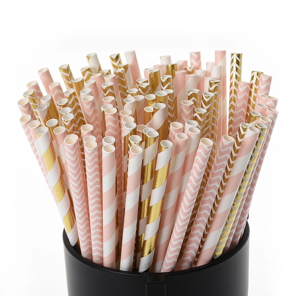 100 шт бумажные соломки для дней рождения украшения на День святого Валентина