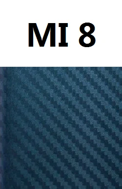 Наклейка для телефона s для Xiaomi mi 8 SE градиентная цветная 3D пленка из углеродного волокна наклейка для Xiaomi mi 8 Lite mi 8 mi 8SE защита для задней панели - Цвет: Mi8- blue