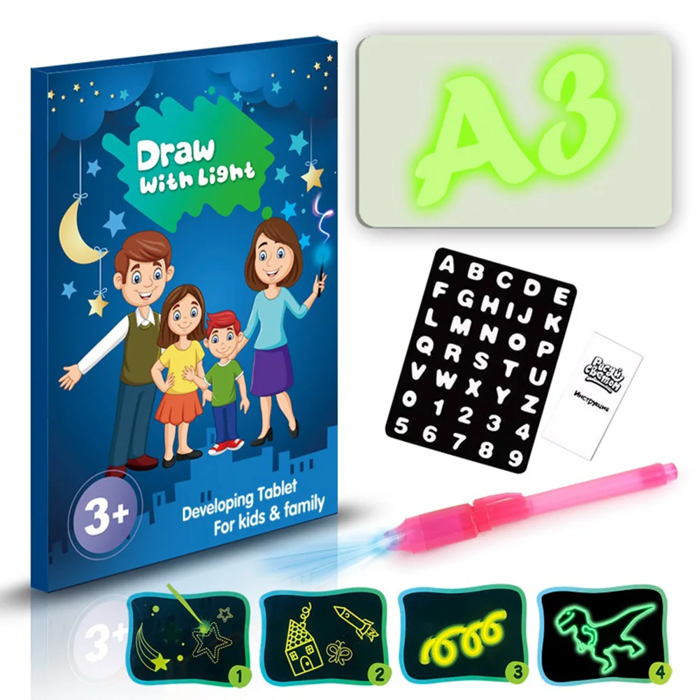 

Newly Illuminated Light Drawing Board Toy Development Drawing Doodle Tablets Education Toys CLA88