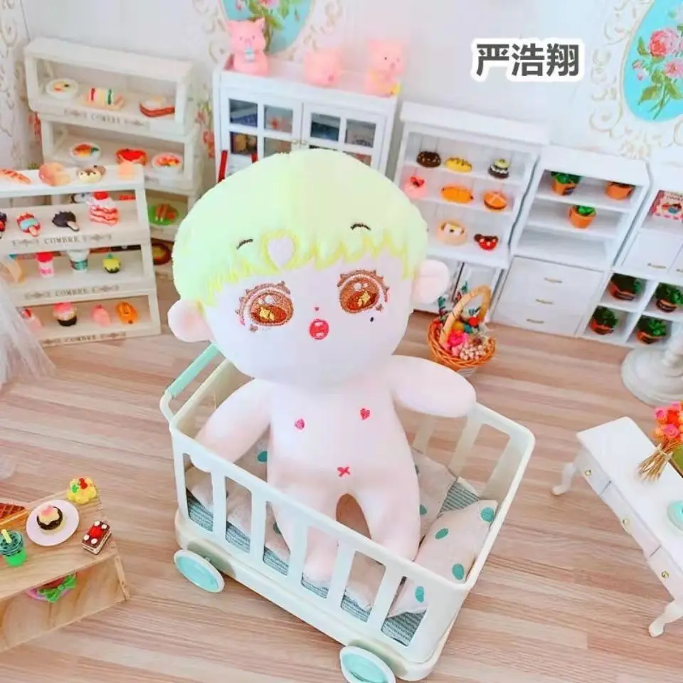 Кукла «Звезда» 20 см, кукла-идол, плюшевые куклы в стиле Kpop из аниме, одежда, зеленая, черная, горничная, платье, наряд ручной работы, игрушки, д...