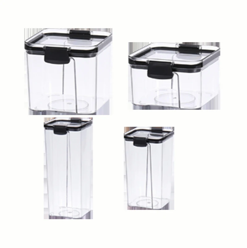 

700/1300/1800ML Food Storage Container Plastic Kitchen Refrigerator Noodle Box Multigrain Storage Tank Transparent Sealed Cans