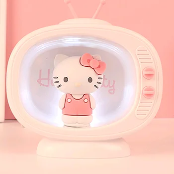 

Action Figure Model Toy Mymelody Cinnamorol TV Shape Night Light Cute Charming Creative Ornaments Popular Toys for Children Gift