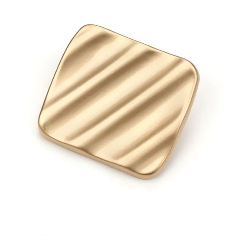 6 шт Ретро золотые серебряные металлические пуговицы с хвостовиком неправильной