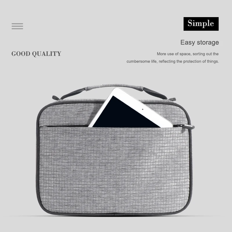 comprar Iksnail-bolsa De Ombro, Em Tecido De Eva, Organizador Para Ipad, Cabo De Dados Usb, Fone De Ouvido, Bateria Portátil, Para Viagem, Armazenamento Digital