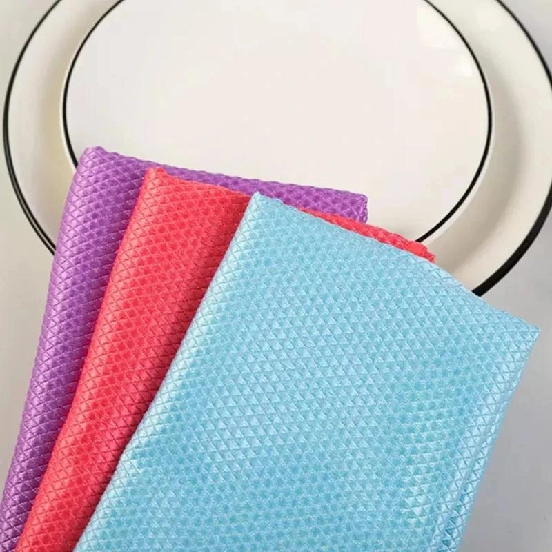 

Fish Scale Microfiber Polishing Cleaning Cloth 5/10pcs Soft Microfiber Cleaning Towel Absorbable Glass Kitchen ANDF889