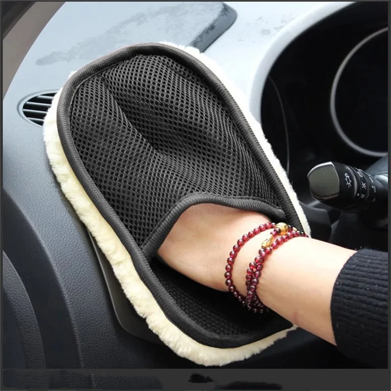 

Car Brush Cleaner Wool Soft gloves 15*24cm Car washing gloves Car Washing Gloves Cleaning Brush Motorcycle Washer Car Cleaning