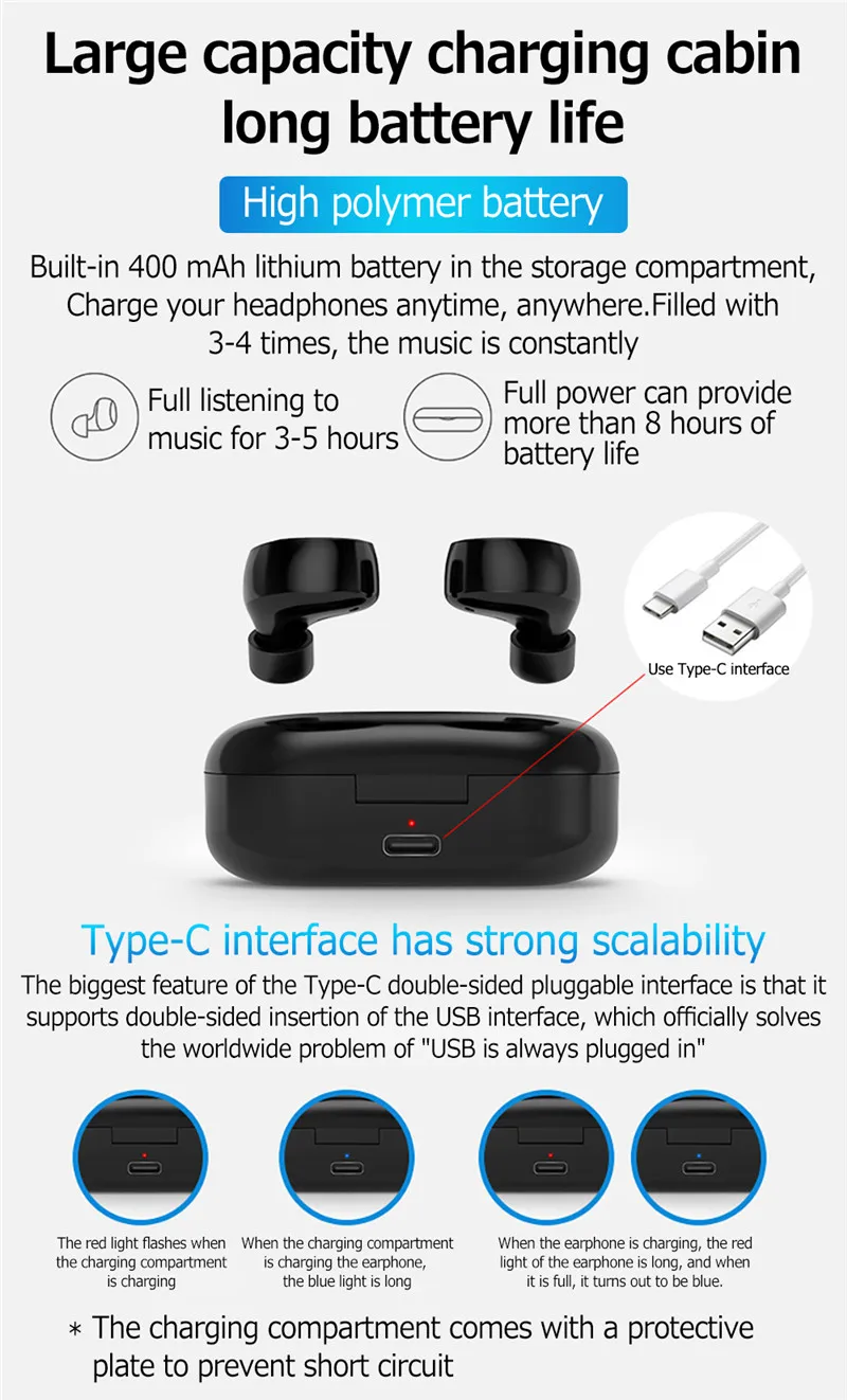 Беспроводные наушники TWS Bluetooth 5 0 мини вкладыши для IOS Android цветов 2020|Наушники и