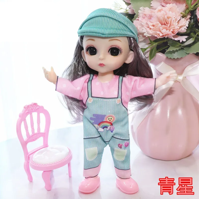 BJD Кукла 16 см 13 суставов пластиковые модные куклы Детская одежда Обувь наряд