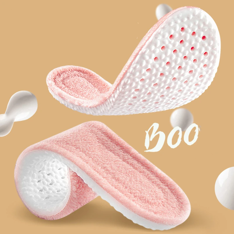 

Memory foam Fur Heated Warm Thermal Insoles Thicken Soft Breathable Winter Sport Shoes Insoles Insert Unisex Boots Pad Sole