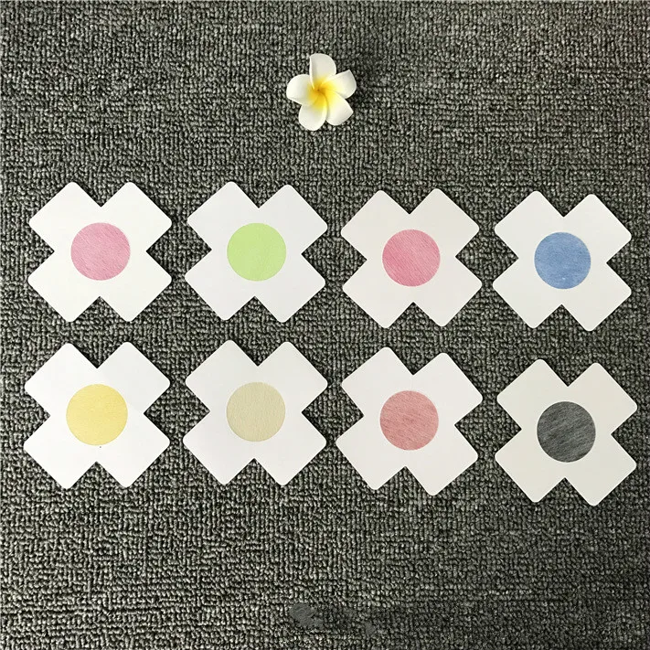 

1Pair Women Bra Tape Sexy Adhesive Nipple Covers Petals Breast and Sticker Cross Shape Nipple Pasties Disposable Nipple Cover