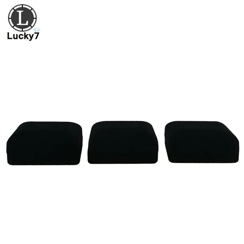 Черные бархатные Запонки Подарочная коробка мужские запонки для рубашки Gemelos чехол для переноски Запонки Зажим для галстука коробки для украшений, витрина-Органайзер
