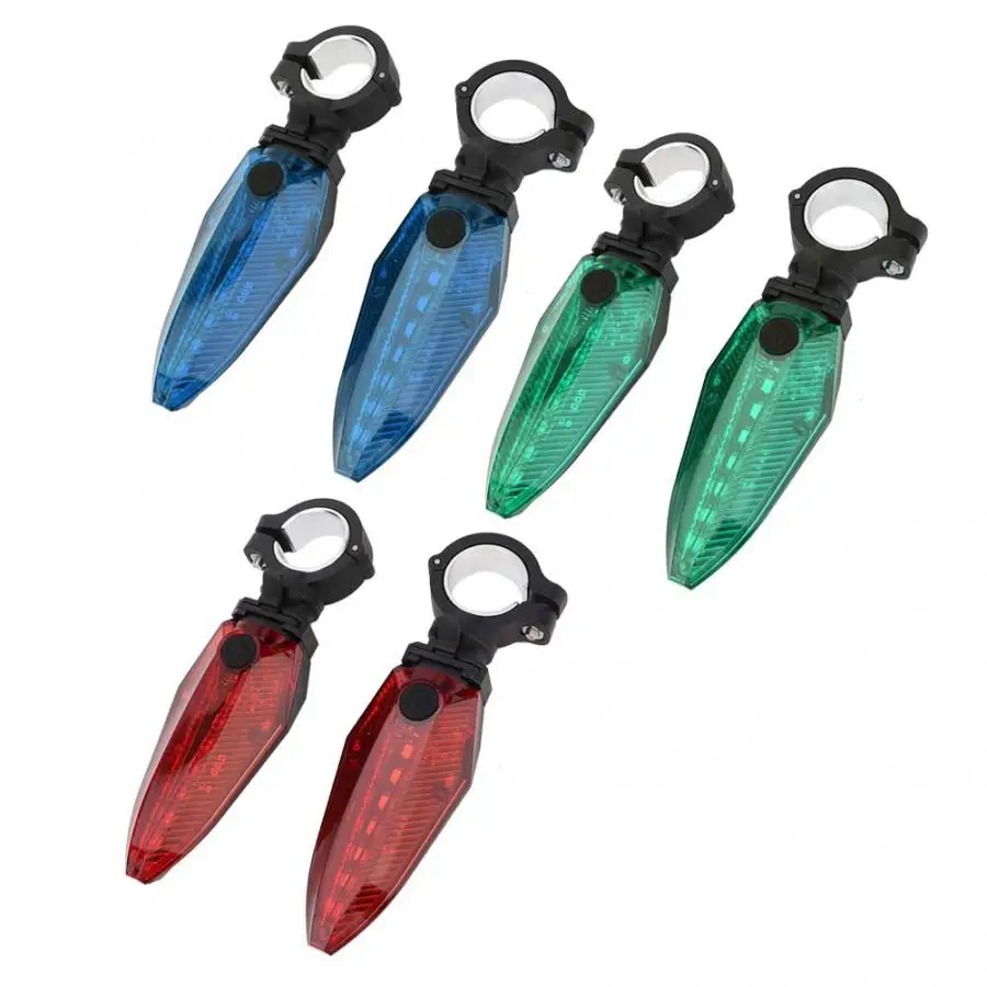 Супер яркий одна пара водонепроницаемый светодиодный велосипедный руль ручки